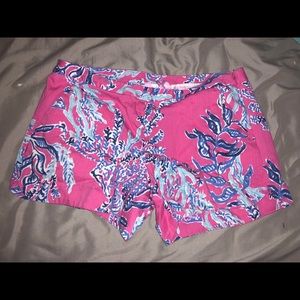 Lilly pulitzer shorts! Only worn once!!